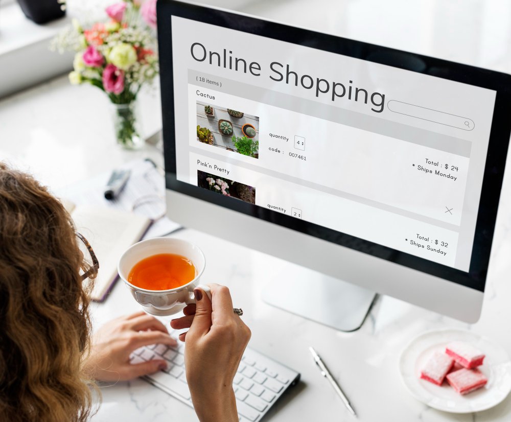 an online shopping landing page where users get the experience